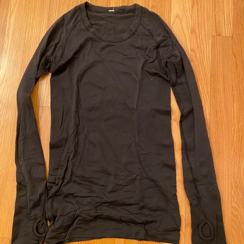 Lululemon Black Swifty Tech Long Sleeve Shirt